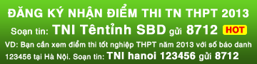 điểm thi tốt nghiệp năm 2013